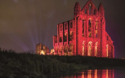 Illuminated Whitby Abbey